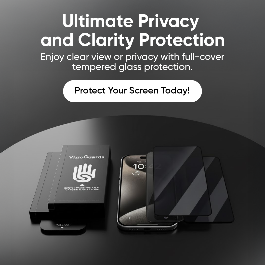 VizioGuards Advanced Screen Protector | Dust-Free, Eco-Friendly and Full Coverage Protection